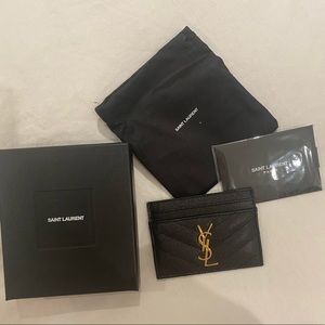 Brand new, in box, never been used YSL Carholder